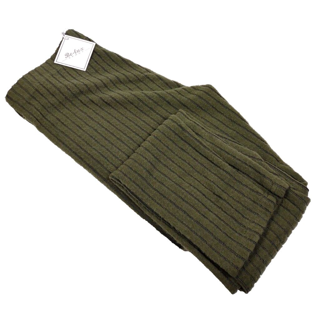Be-Lux Sport Women's Active Loungewear Ribbed Leggings Green Size 1X NWT